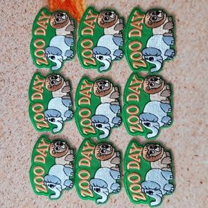 Zoo Day - Girl Scout Fun Patch Bundle - NEW Iron On 🦋❤